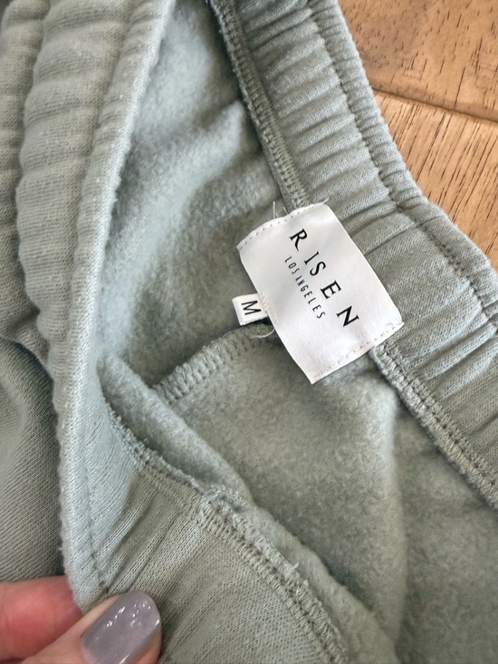 Risen Soft Slouchy Sage Green Jogger Pants - Picture 10 of 15